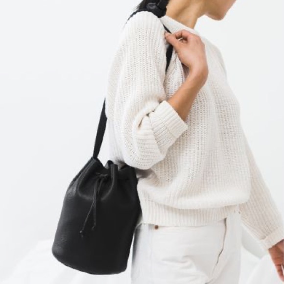 BAGGU Handbags - BAGGU Leather Drawstring Purse